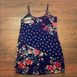 Romantic Rose Slip Dress with Adjustable Straps